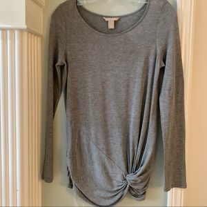 Banana Republic thin gray top